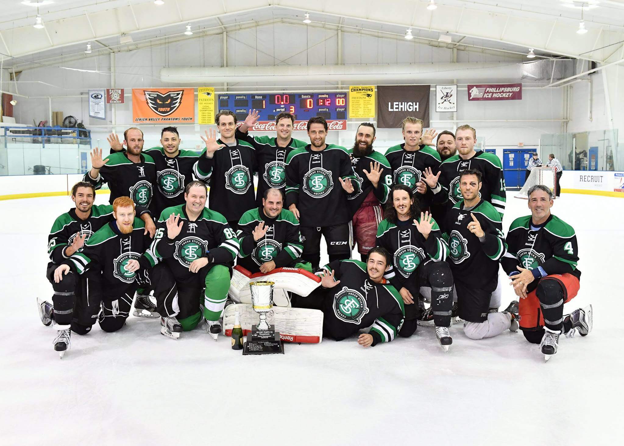 Fresh Sticks team photo after winning MS tourney